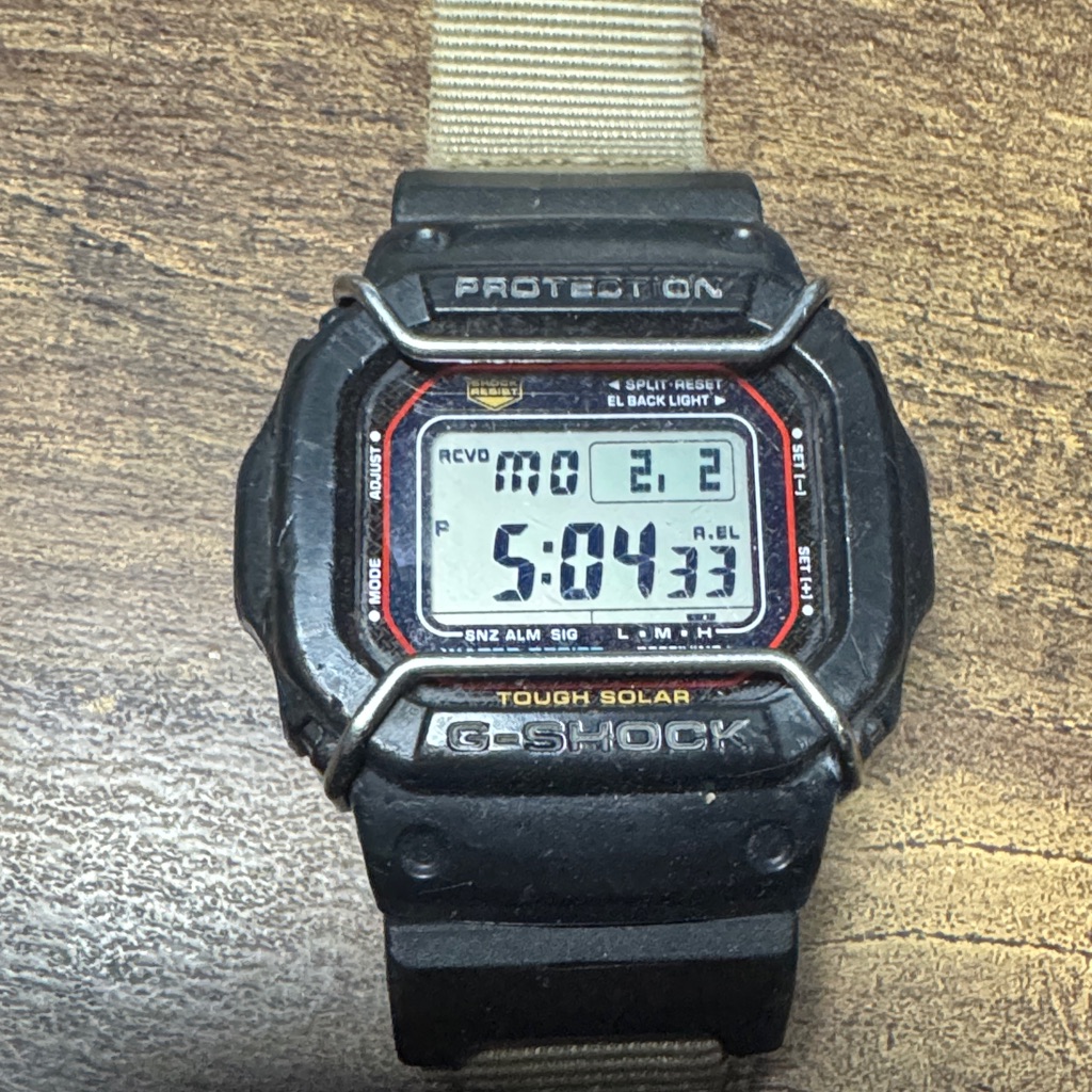 Casio GShock Black And Tan Digital Watch Casio GShock Black And Tan Digital Watch